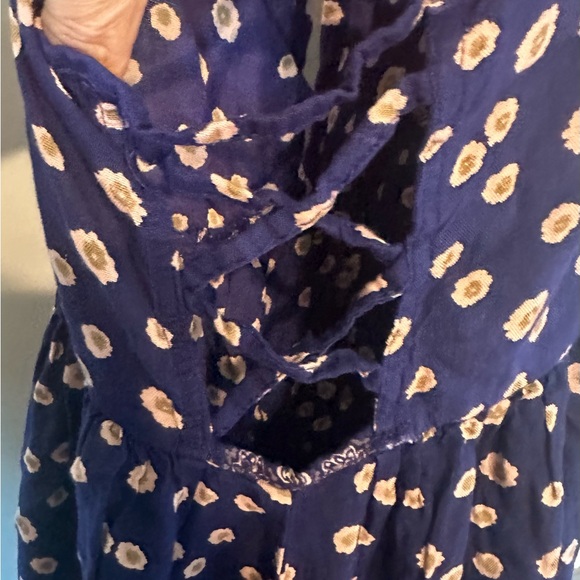 Navy flowered sundress Size XL - Picture 2 of 2